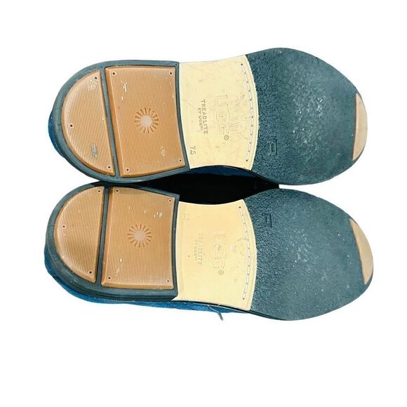 UGG Dagmann Chukka Boots Grizzly Blue Suede Treadlite Men’s Size 7.5 - Picture 7 of 8